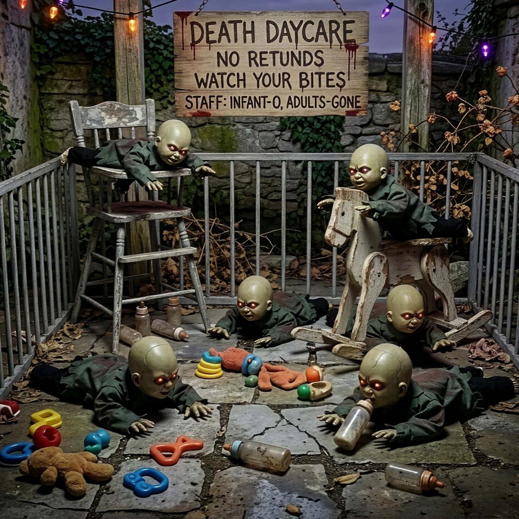Yescom Animated Crawling Baby Zombie Halloween Decoration Prop