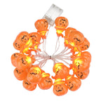 Yescom 10Ft Halloween String Lights Orange Pumpkin 20 LEDs