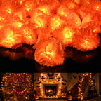 Yescom 10FT Marigold String Lights Garland Halloween Decoration, 2ct.
