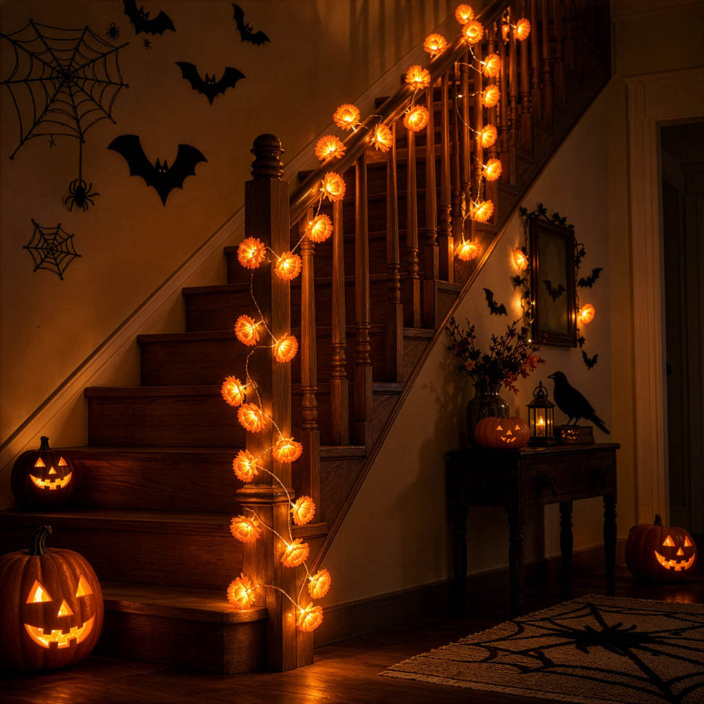 Yescom 10FT Marigold String Lights Garland Halloween Decoration, 2ct.