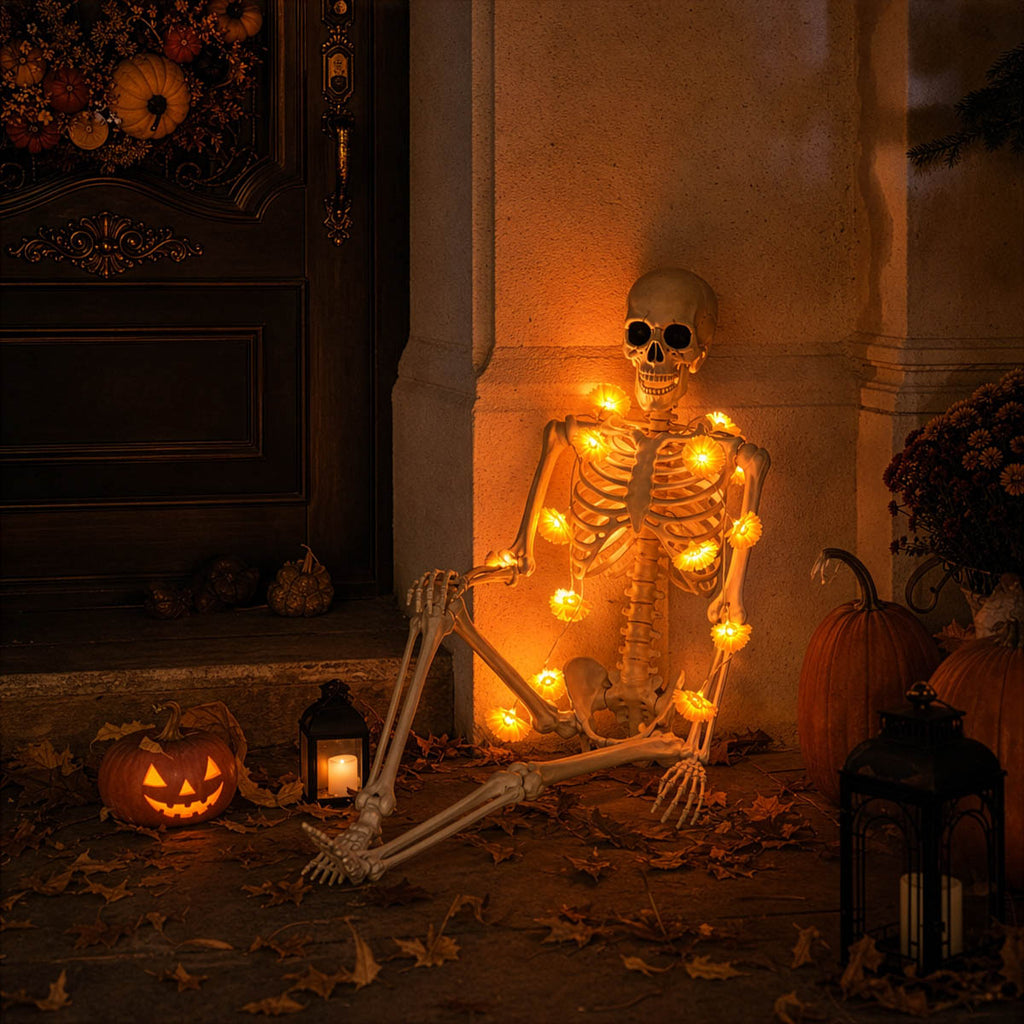Yescom 20FT Marigold String Lights Garland Halloween Decoration, 2ct.