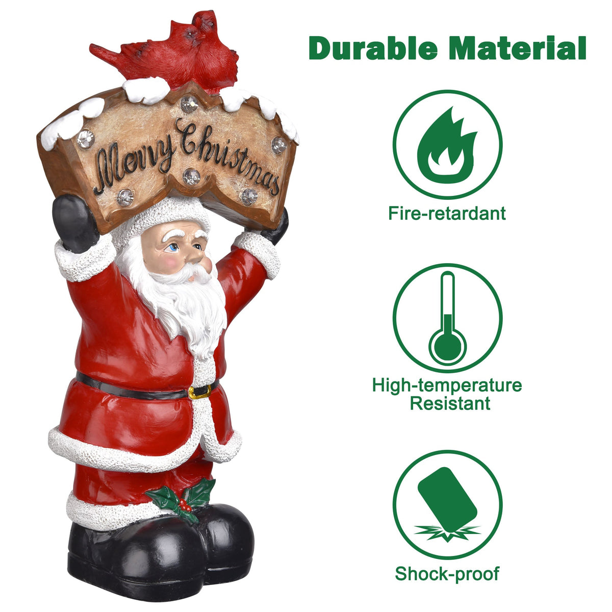 Yescom Pre-lit Christmas Figurine 12" (Santa Snowman Optional)