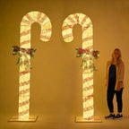 Yescom 8ft LED Large Candy Canes Lawn Outdoor Decorations