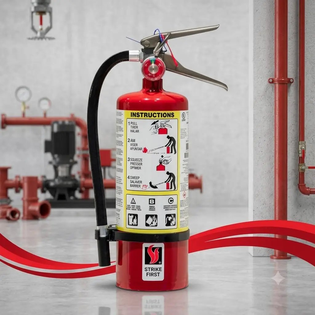 5 lb ABC 3A10BC Fire Extinguisher With Vehicle Bracket