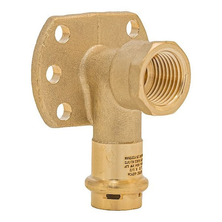 Elbow,Brass,Press-fit1/2in,FNPT1/2in