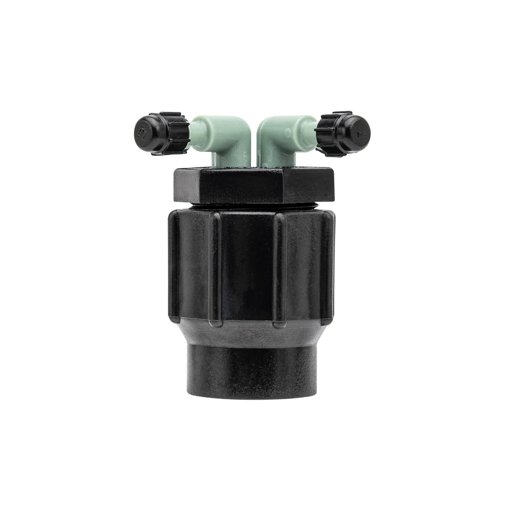 1/2" FPT  x 1/4" Barb 2-Port Full Flow Drip Manifold 67030