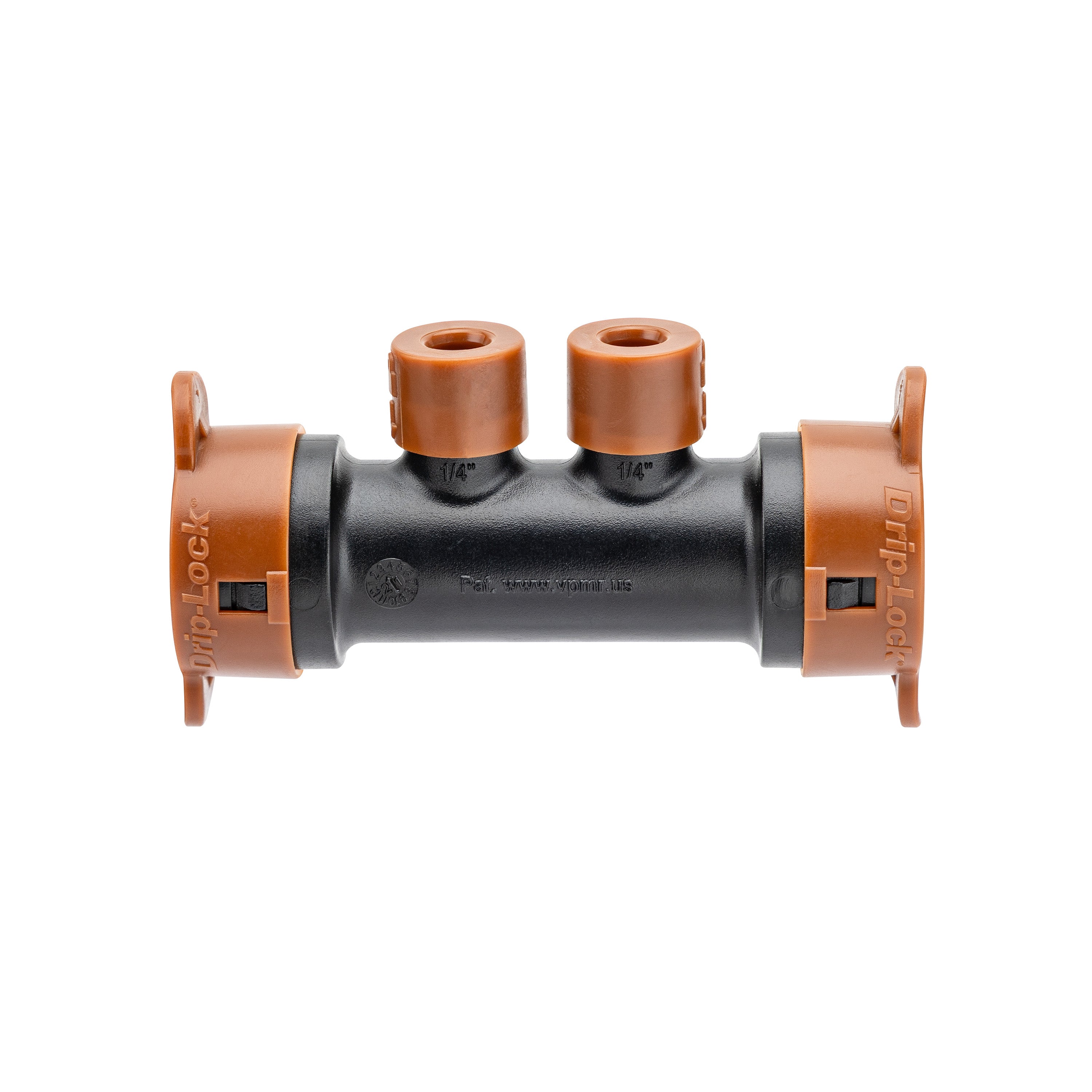 1/2" x 1/4" Drip-Lock 2-Port Drip Manifold 67046