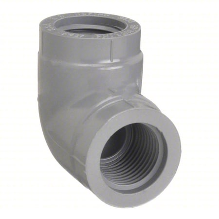 CPVC Elbow, 90 Degrees, Schedule 80, 1/4" Pipe Size, FNPT x FNPT