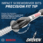 BOSCH SDMSD32 32 pc. Driven Impact Screwdriving Custom Case Set