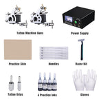 Yescom 2 Tattoo Machine Kit w/ Power Supply 4 Inks
