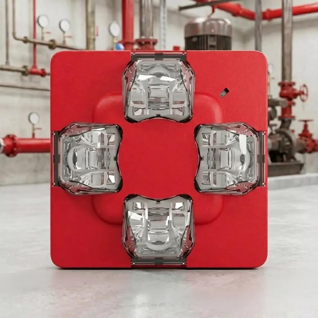 Kidde Outdoor Fire Strobe 15-115cd Red UL/FM Approved Safety