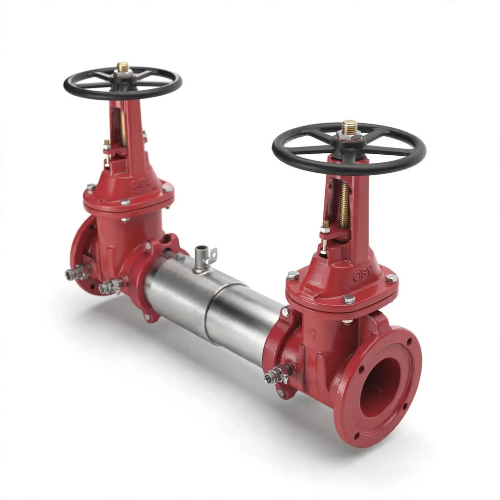6" Double Check Valve Assembly Grooved Butterfly Valve Fire Protection