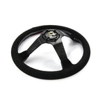 Suede Steering Wheel + Short Hub Adapter Kit For Acura Honda Accord K20 K24 K20A Prelude TL CL
