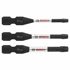BOSCH ITDSQV203 3 pc. Driven 2 In. Impact Square Power Bit Set