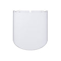 V-Gard Visor, PC, Clear, Molded, (9.25"x17"x.098"), Anti-Fog/Anti-Scratch