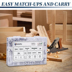 292 Pcs 304 Stainless Steel Bolts and Nuts Kit, A2 Hex Head Flange Nut and Bolt Set M6 M8 M10