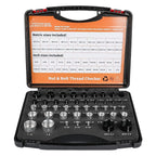 Nut and Bolt Thread Checker Standard and Metric, 44 Male/Female Bolt Size Finder Thread Gauge (23 Standard & 21 Metric), for Bolt and Nut Size Chart in Narrow Areas