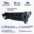 72" Hydraulic Skid Steer Rotary Tiller