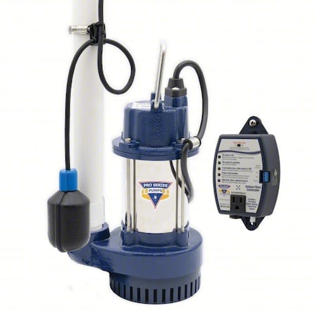 SubmersibleSumpPump,20ft,13.375in,115VAC