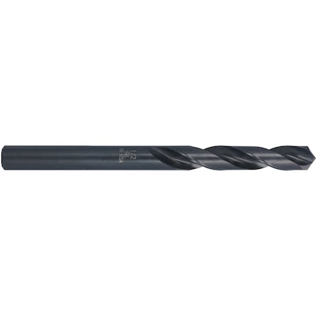 22.0mm HSS 118 Degree Split Pt Silver & Deming Drill with 1/2 Reduced Shank W/3-Flats C/L 190F Steam Oxide