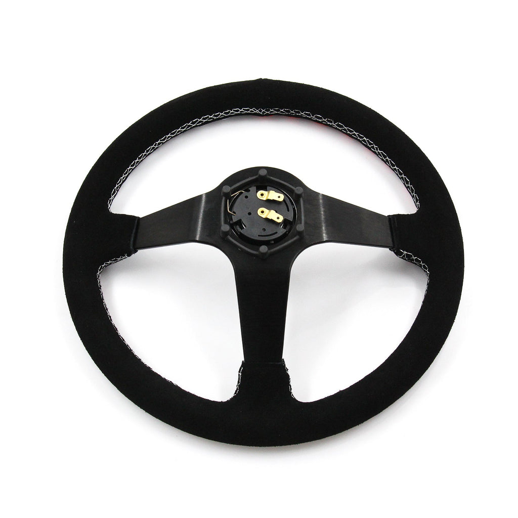 Have Faith 350mm Suede Steering Wheel Hub Adapter For Dodge GM Buick Chevy Vehicles
