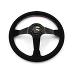 Have Faith Suede Steering Wheel + Hub Adapter Kit For Toyota Corolla, Hilux Pickup