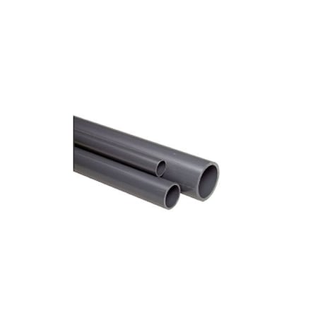 Pipe, White, 2 in Unthreaded, 10 ft L