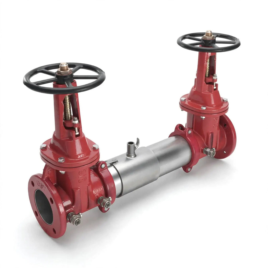 8" Double Check Assembly With FxG OSY For Fire Safety