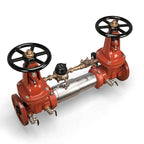 8" Double Check Detector Backflow Preventer Valve Brass