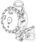 8' Model J Flow Control Valve Vertical Trim for Fire