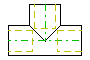 LASCO 801-420, Sch80 PVC - Tee - 4" x 4" x 2"