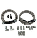 For GM Chevy 1996 &Newer 4L80E Flexible SS Braided Transmission Cooler Hose Line