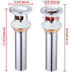Yescom 1 1/2" Kitchen Overflow Pop Up Drain