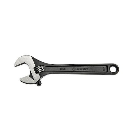 8" Adjustable Black Oxide Wrench - Bagged