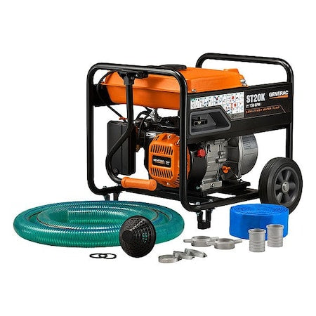 2" Semi-Trash WaterPump w/Hose Wheel Kit