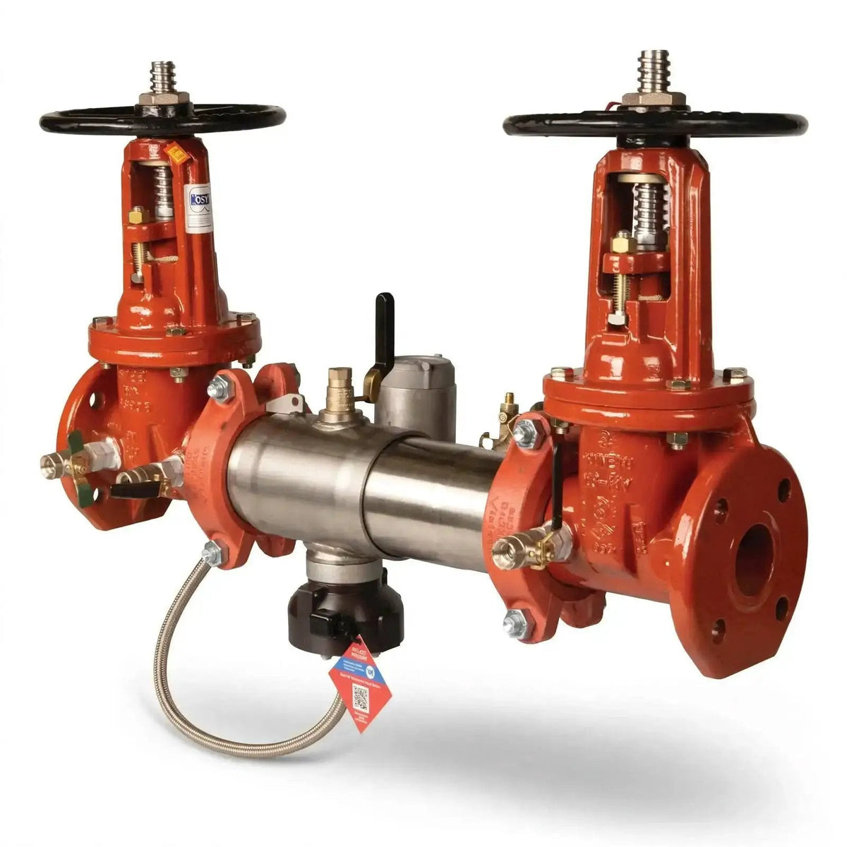 8" Backflow Preventer Valve Ames Residential N Pattern OSY Connection Fire Safety Assembly
