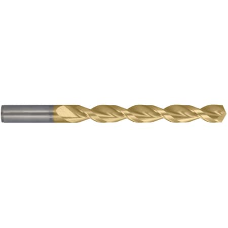 Q-Cobalt 135 Degree Wide Land Parabolic Jobber Length Drill Cleveland 2075-TN TiN HSS-CO 8% RHS/RHC 23/64