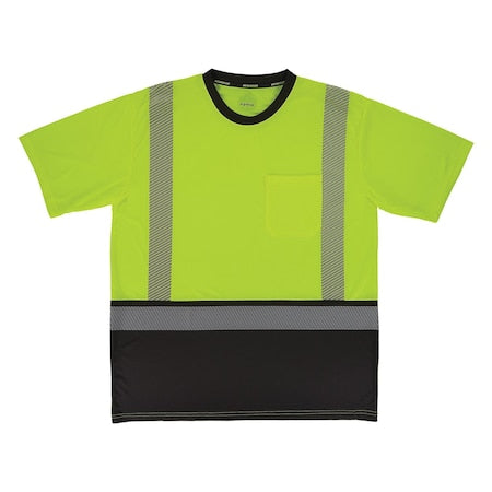 Hi-Vis Shirt,XL,Lime,Short Sleeve