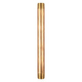 2" MNPT x 11" TBE Red Brass Pipe Nipple Sch 40