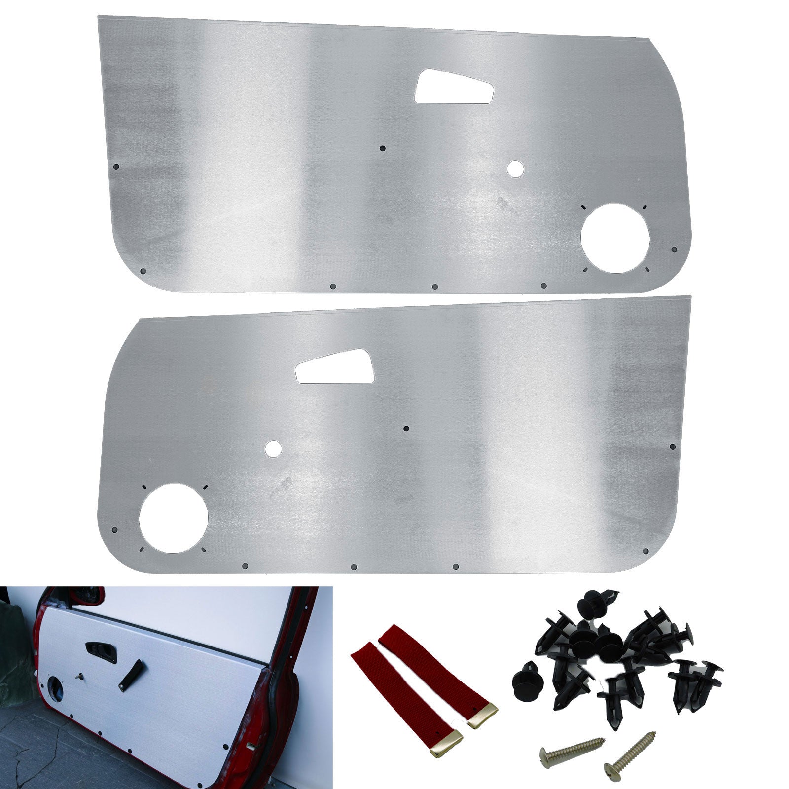 Race Aluminum Door Cards Panels For Honda Civic EX DX CX Si 92-95 Coupe Hatch EG Card US