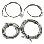 Front & Rear Brake Line Replacement Kit For 92-95 Honda Civic w/rear disc