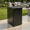 Black Single-door Storage Locker Outdoor Kitchen Islands