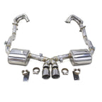 Stainless Valved Catback Exhaust for Porsche Boxster S Cayman S 987.2 2.7L
