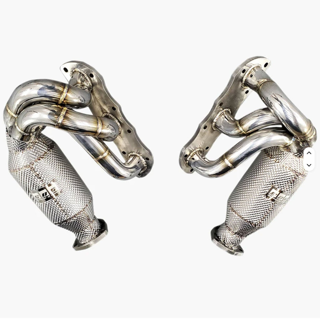 Catted Exhaust Manifold Long Tube for Porsche Carrera 911 997 997.1 997.2 3.6L 3.8L