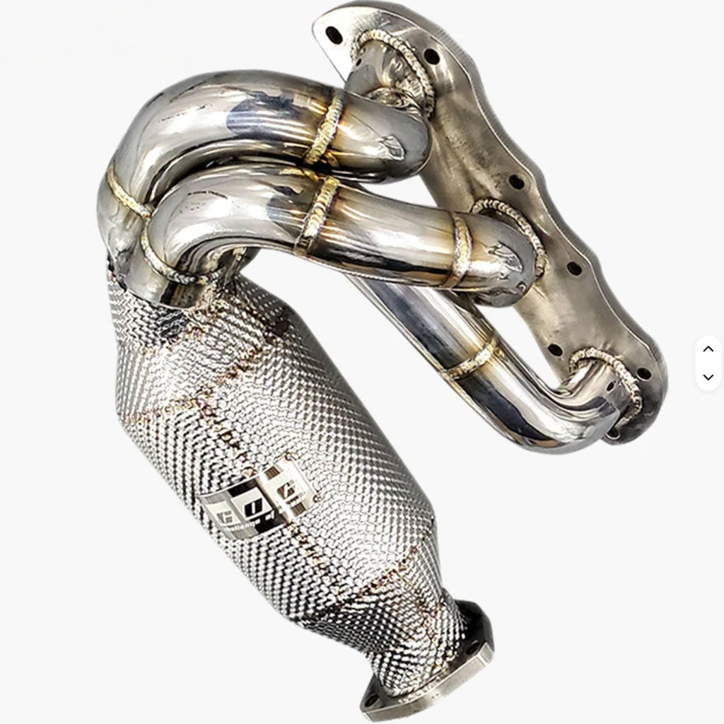 Catted Exhaust Manifold Long Tube for Porsche Carrera 911 997 997.1 997.2 3.6L 3.8L
