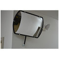 Convex Security Mirror, Acrylic, Not Applicable, Plastic, Rectangular, 180  Degrees Viewing Angle