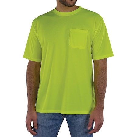 Hi-Vis Shirt,4XL,Lime,Short Sleeve