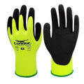 Coated General Purpose Gloves, Latex, Foam, Palm, 4 Abrasion Level, 1 PR