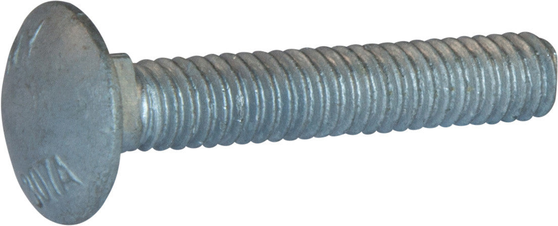 1/4-20 x 4 1/2 A307 Grade A Carriage Bolt Hot Dipped Galvanized