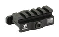 American Defense Mfg. Picatinny Riser |  Quick Detach Mount |  Fits Picatinny |  5 Slots |  Anodized Finish |  Black